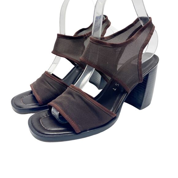Vintage Nine West Womens Size 6.5 Mesh Ankle Strap Sandals - Picture 1 of 9